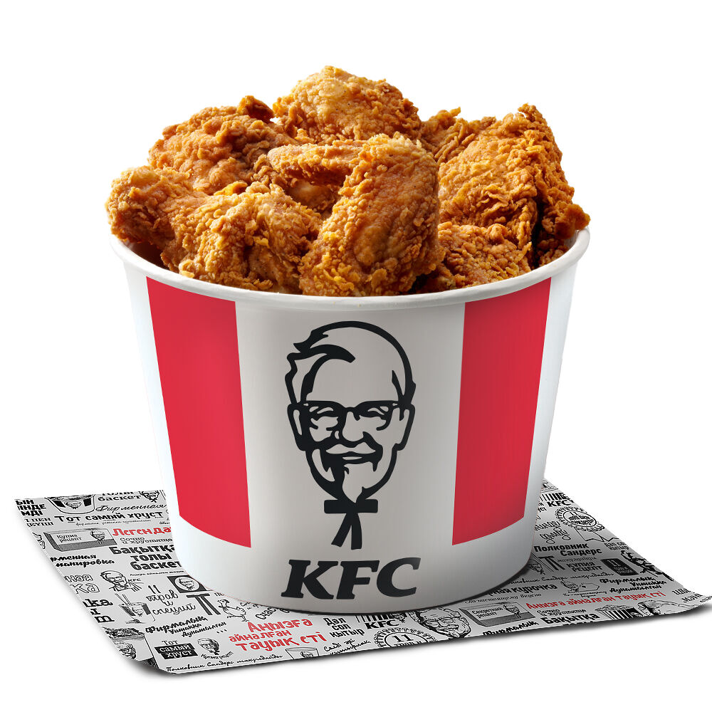 KFC. БАСКЕТ 12 КРЫЛЫШЕК И 8 НОЖЕК